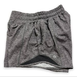 LULULEMON Hotty Hot Short II 4" Athletic Shorts Heather Gray Size 2